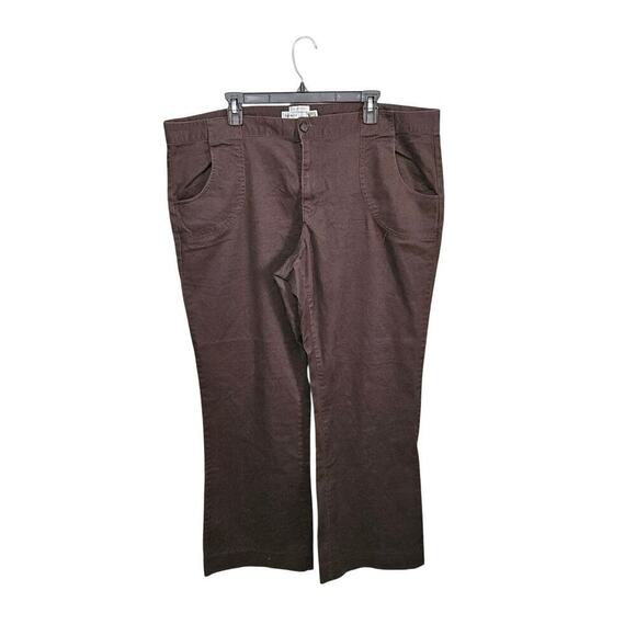 Old Navy Pants - VTG Y2K Old Navy Brown Low Rise Stretch Cotton Straight Pants Sz 20 Plus Fall 05